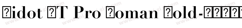 Didot LT Pro Roman Bold字体转换